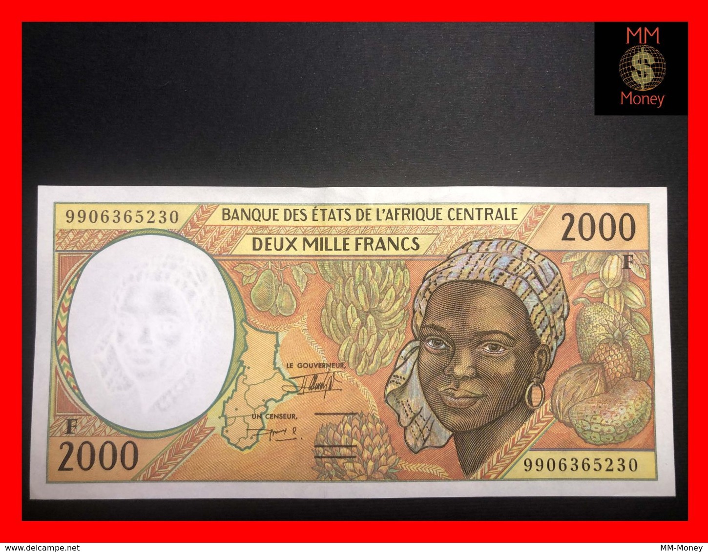 CENTRAL AFRICAN STATES  "F"  Central African Republic 2.000 2000 Francs 1999  P. 303 F  AUNC - Zentralafrikanische Staaten