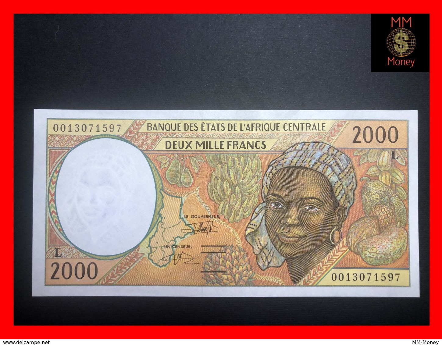 CENTRAL AFRICAN STATES "L"  Gabon 2.000 2000 Francs 2000  P. 403 L  AUNC - Zentralafrikanische Staaten