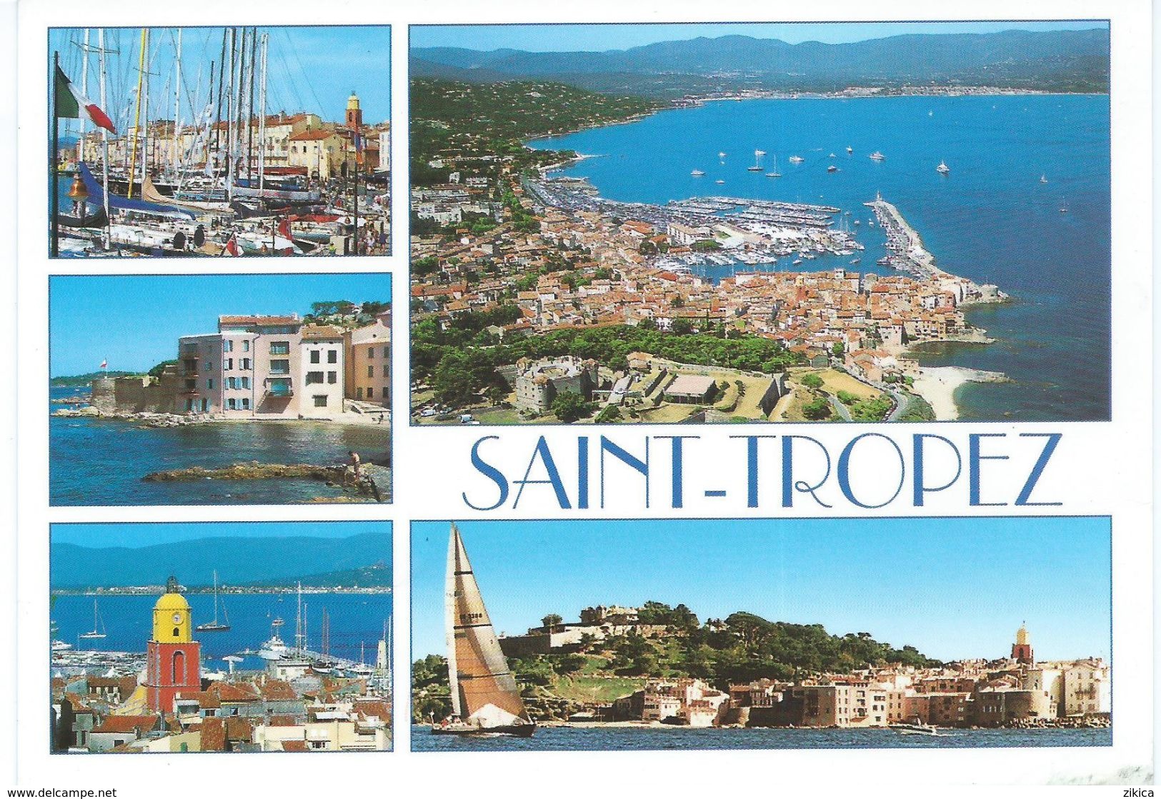 2012 St.Trope - France Postcard Canceled Freiburg -nice Post Label ECONOMY SPI - Briefe U. Dokumente