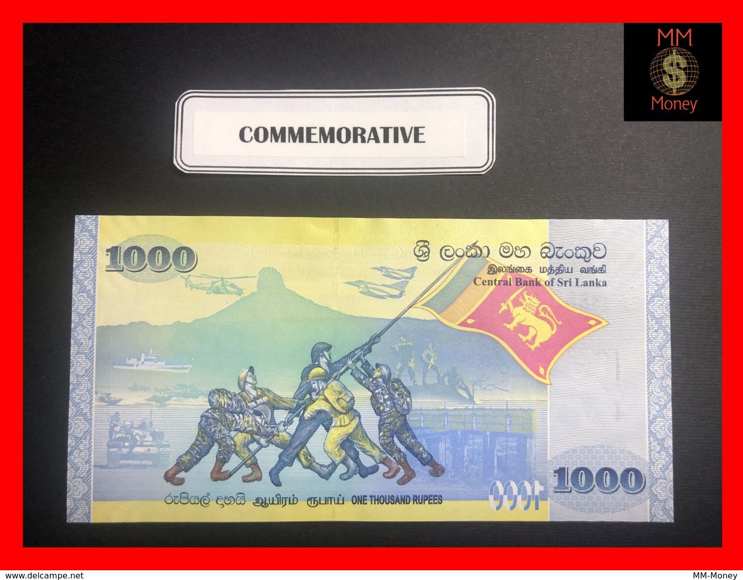 Ceylon - Sri Lanka  1.000  1000 Rupees  20.5.2009  P. 122  *COMMEMORATIVE*  UNC - Sri Lanka