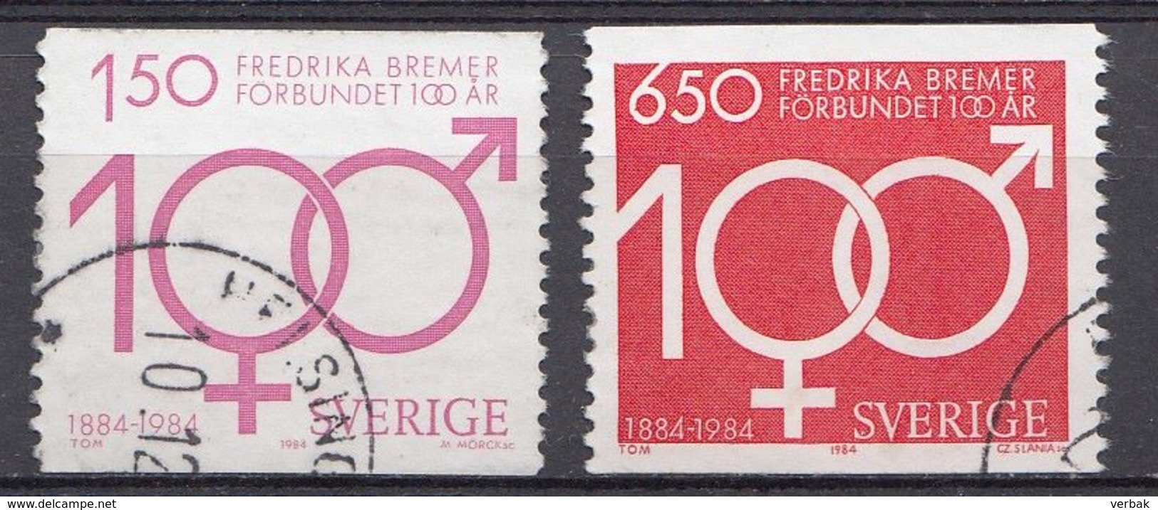 Suède 1984  Mi.Nr.: 1298-1299 Fredrika-Bremer Bund  Oblitérés / Used / Gestempeld - Oblitérés