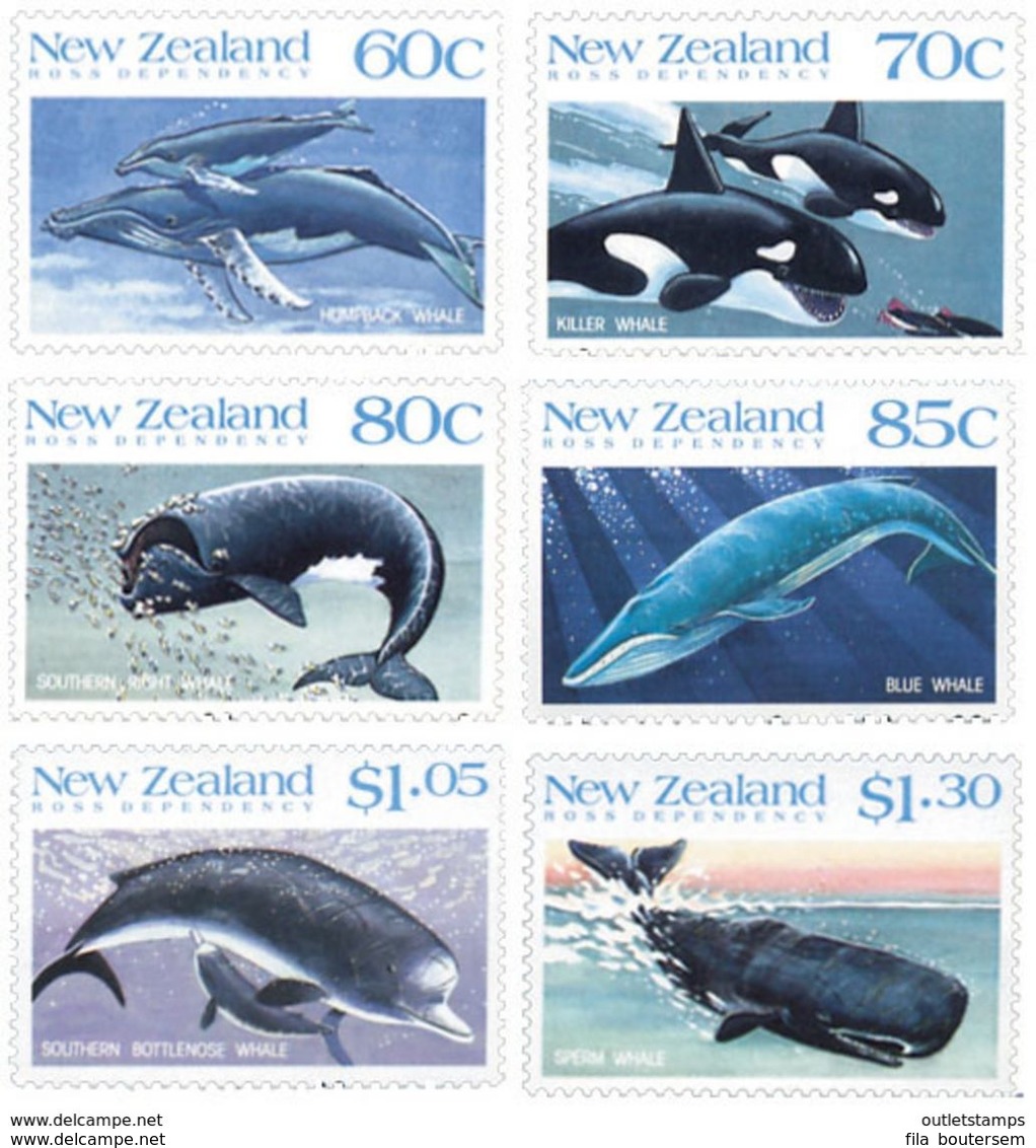 Ref. 44679 * NEW * - NEW ZEALAND. Ross Dependency . 1988. WHALES. BALLENAS - Neufs