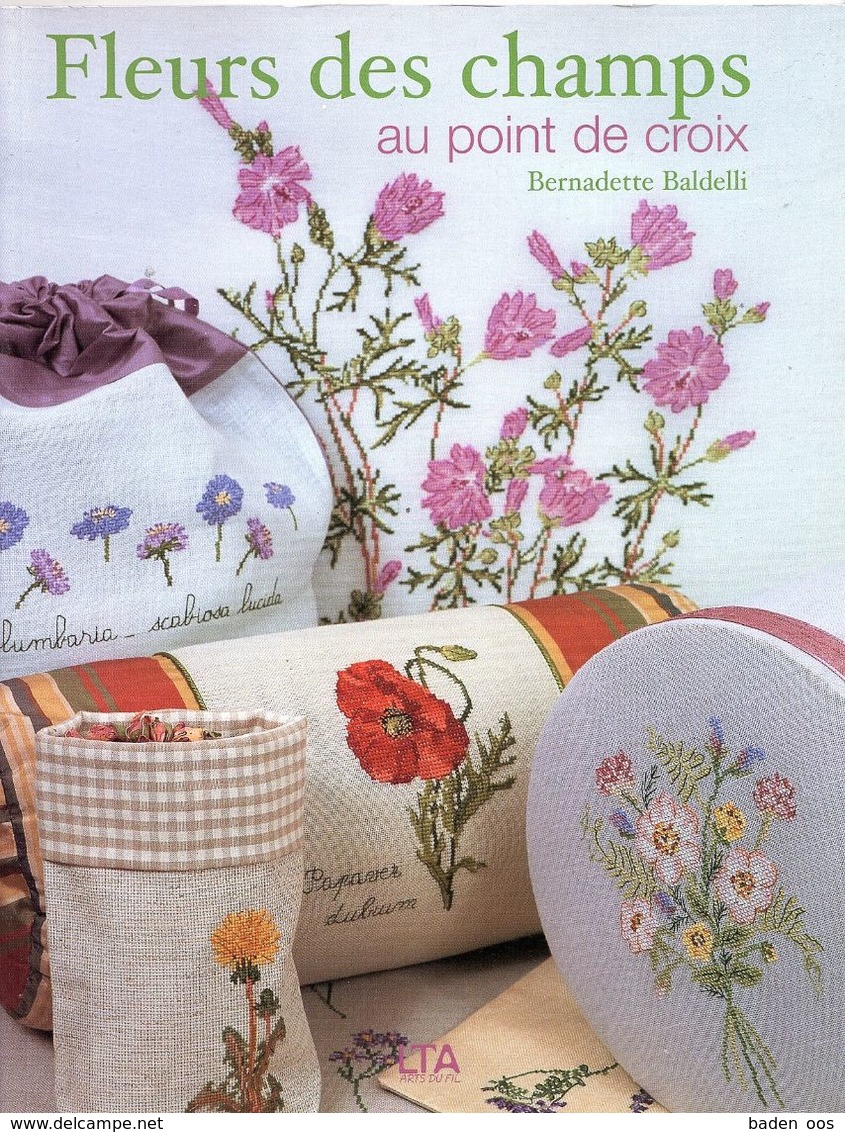 Fleurs De Champs Au Point De Croix - Bernadette Baldelli - Stickarbeiten