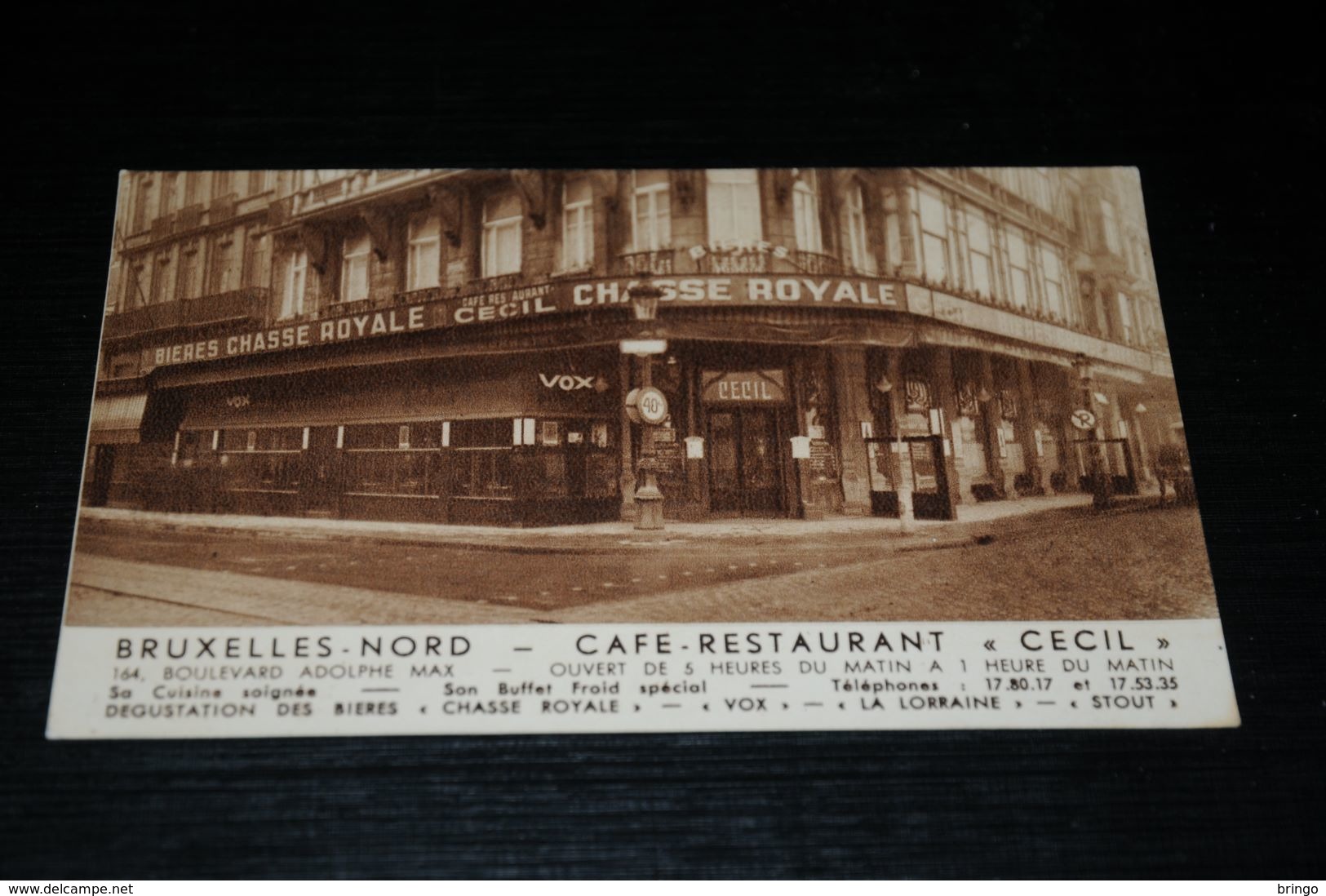 16308-              BRUXELLES BRUSSEL, CAFÉ-RESTAURANT  CECIL - Pubs, Hotels, Restaurants