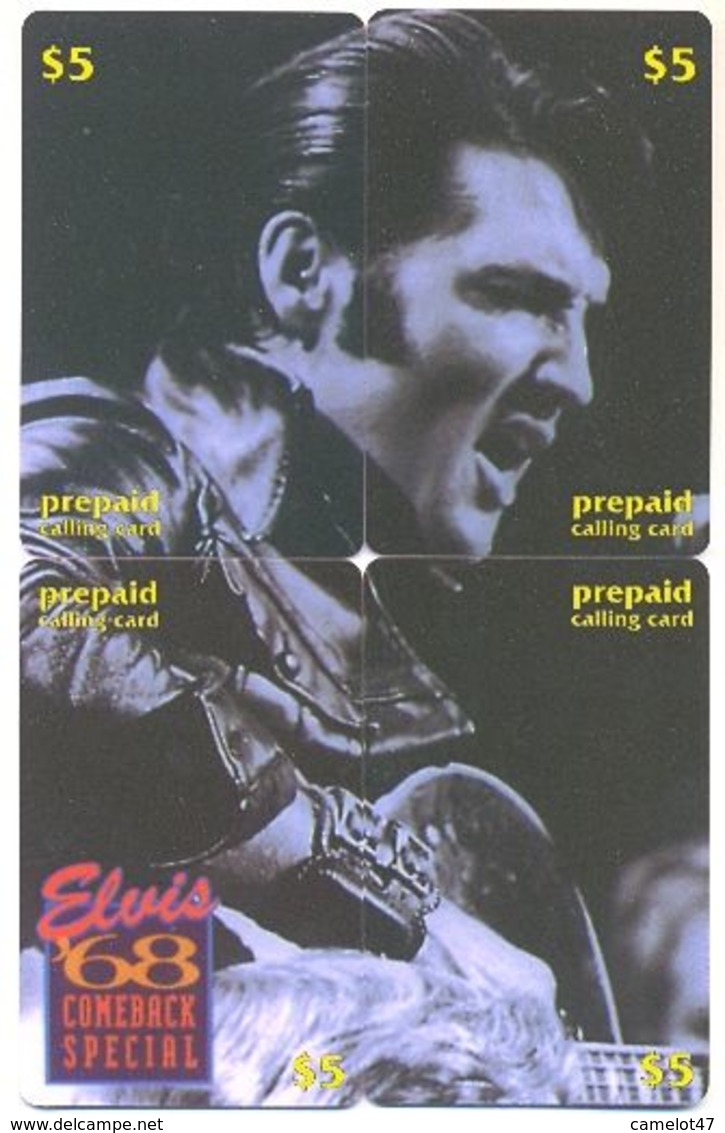 Elvis Presley, CTOA,  4 Prepaid Calling Cards, PROBABLY FAKE, # Elvis-1 - Rompecabezas