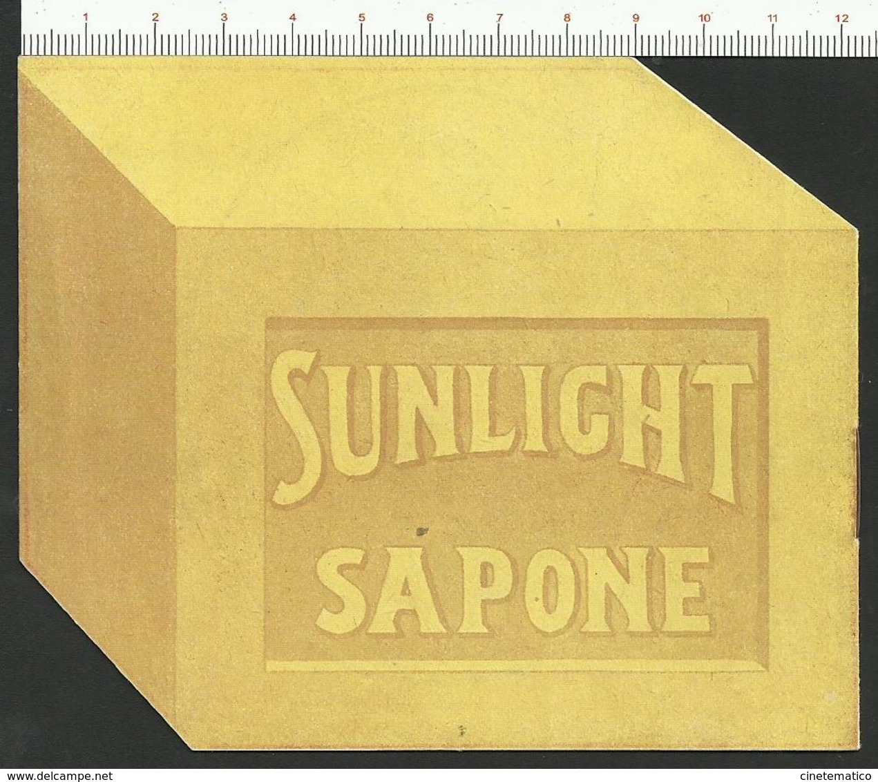 depliant pubblicitario SUNLIGHT SAPONE - cromolitografia