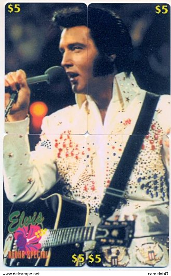 Elvis Presley, LDPC,  4 Prepaid Calling Cards, PROBABLY FAKE, # Elvis-3 - Puzzles