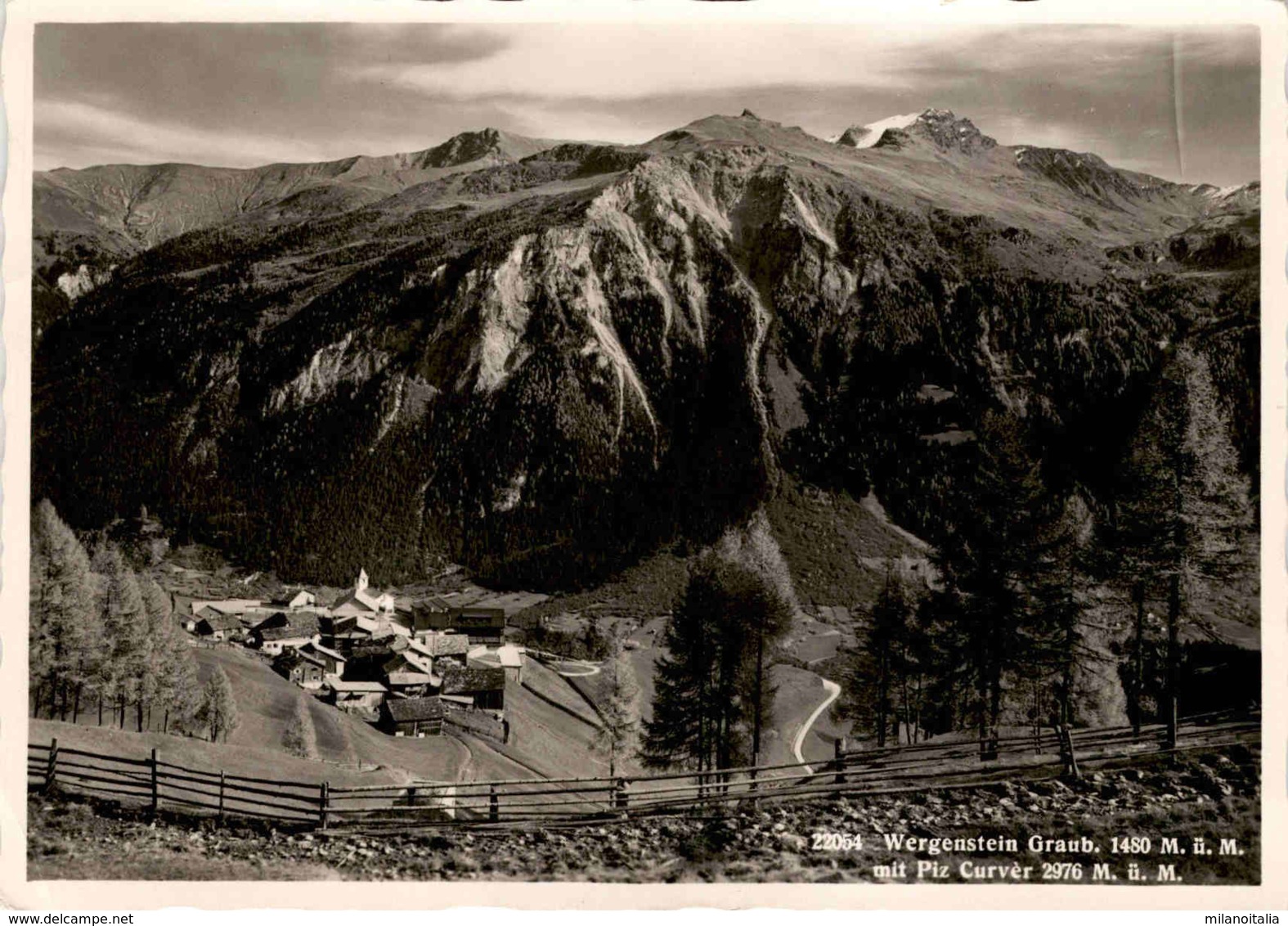 Wergenstein Graub. Mit Piz Curver (22054) * 25. 7. 1941 - Casti-Wergenstein