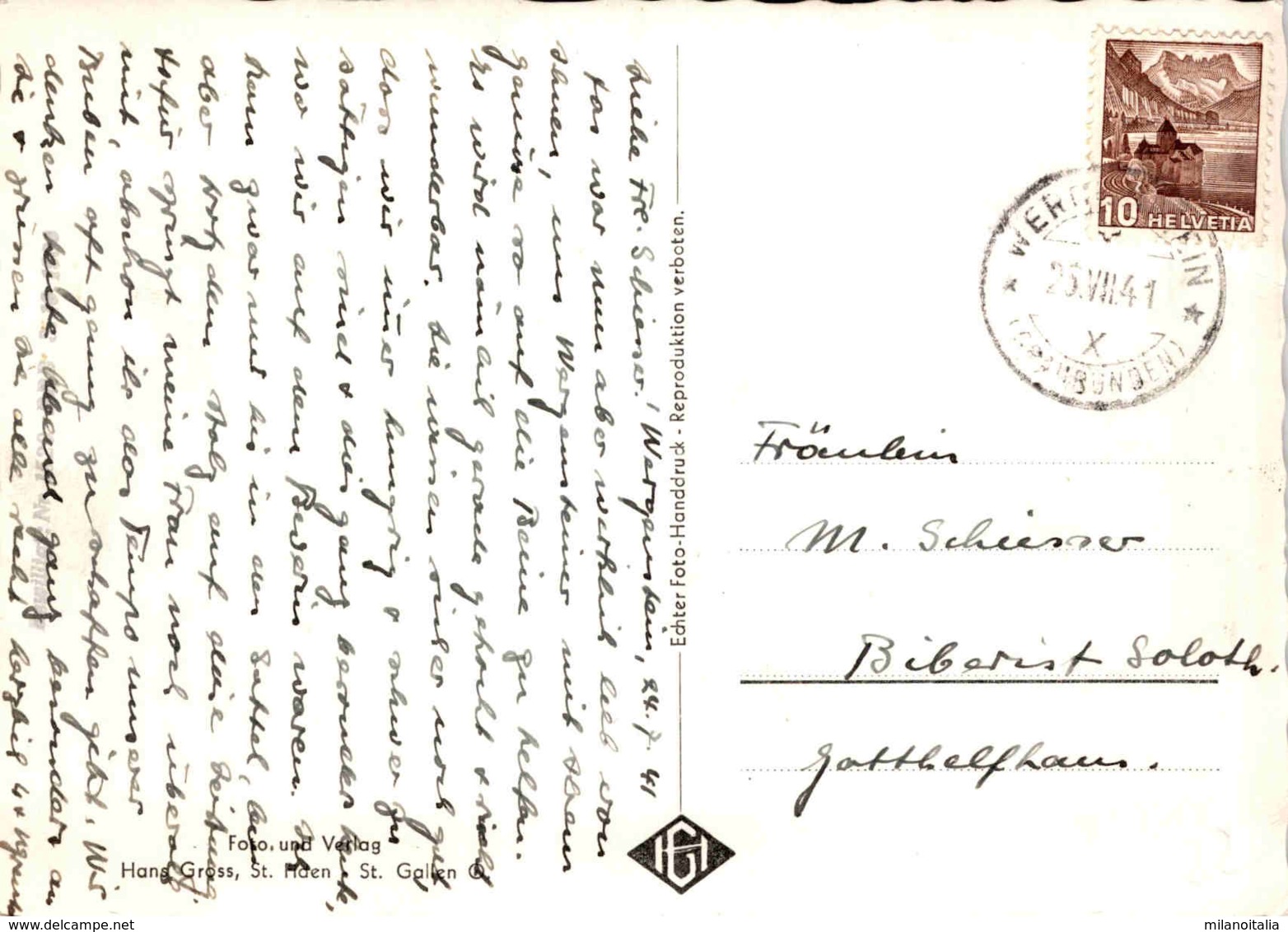 Wergenstein Graub. Mit Piz Curver (22054) * 25. 7. 1941 - Casti-Wergenstein