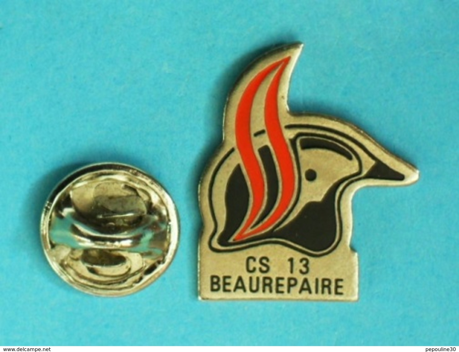 1 PIN'S //    ** SAPEURS POMPIERS / CS 13 BEAUREPAIRE ** - Bomberos