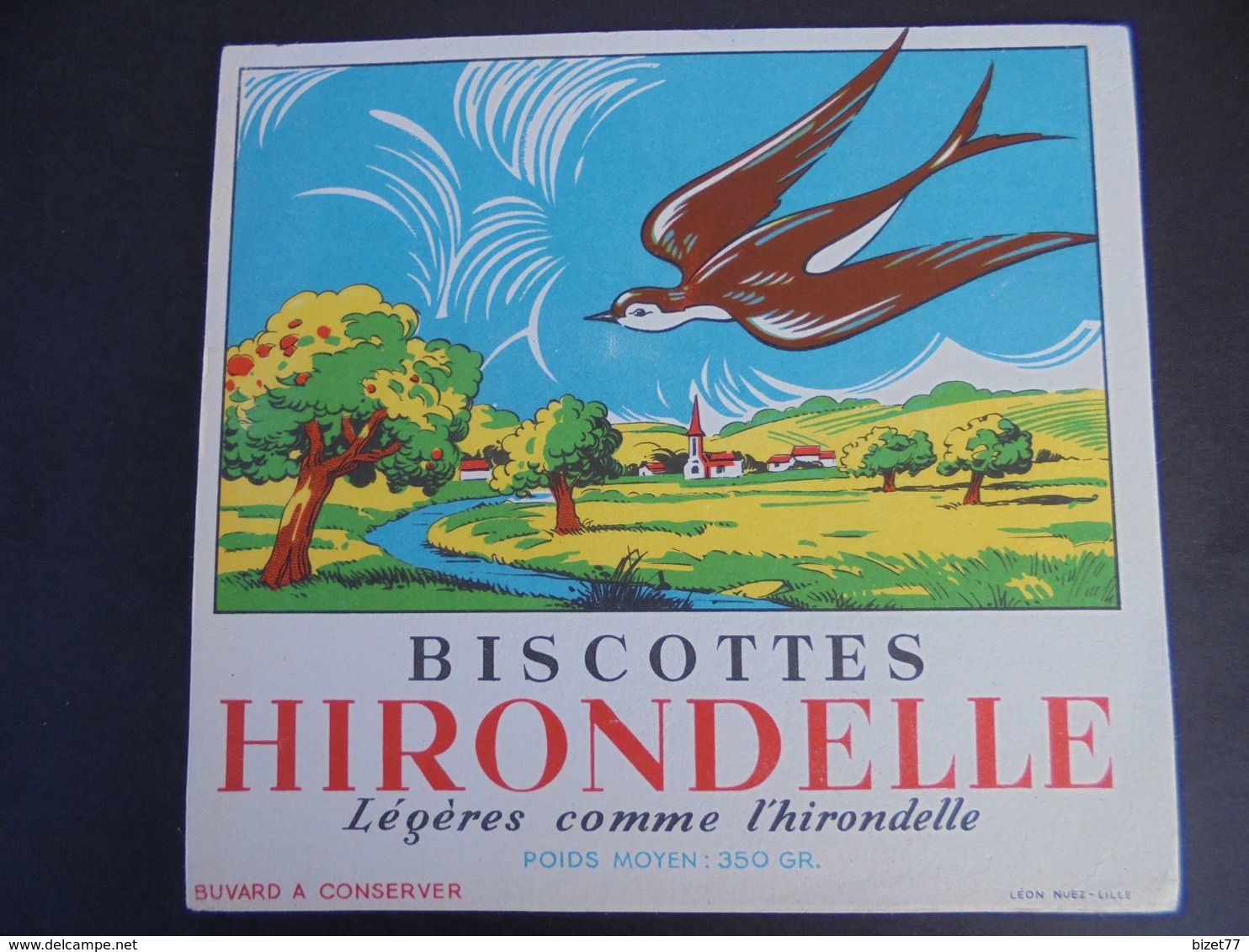 BUVARD - BISCOTTES : HIRONDELLE - Other & Unclassified