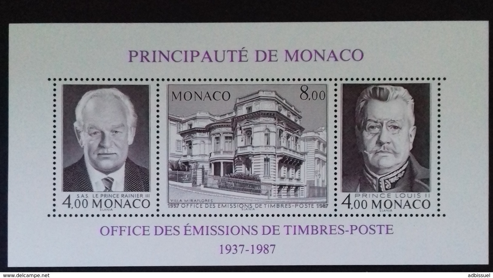 MONACO ANNEE COMPLETE 1987 COTE 132 € NEUFS ** MNH N°1562 à 1613 Soit 52 Timbres. TB - Full Years