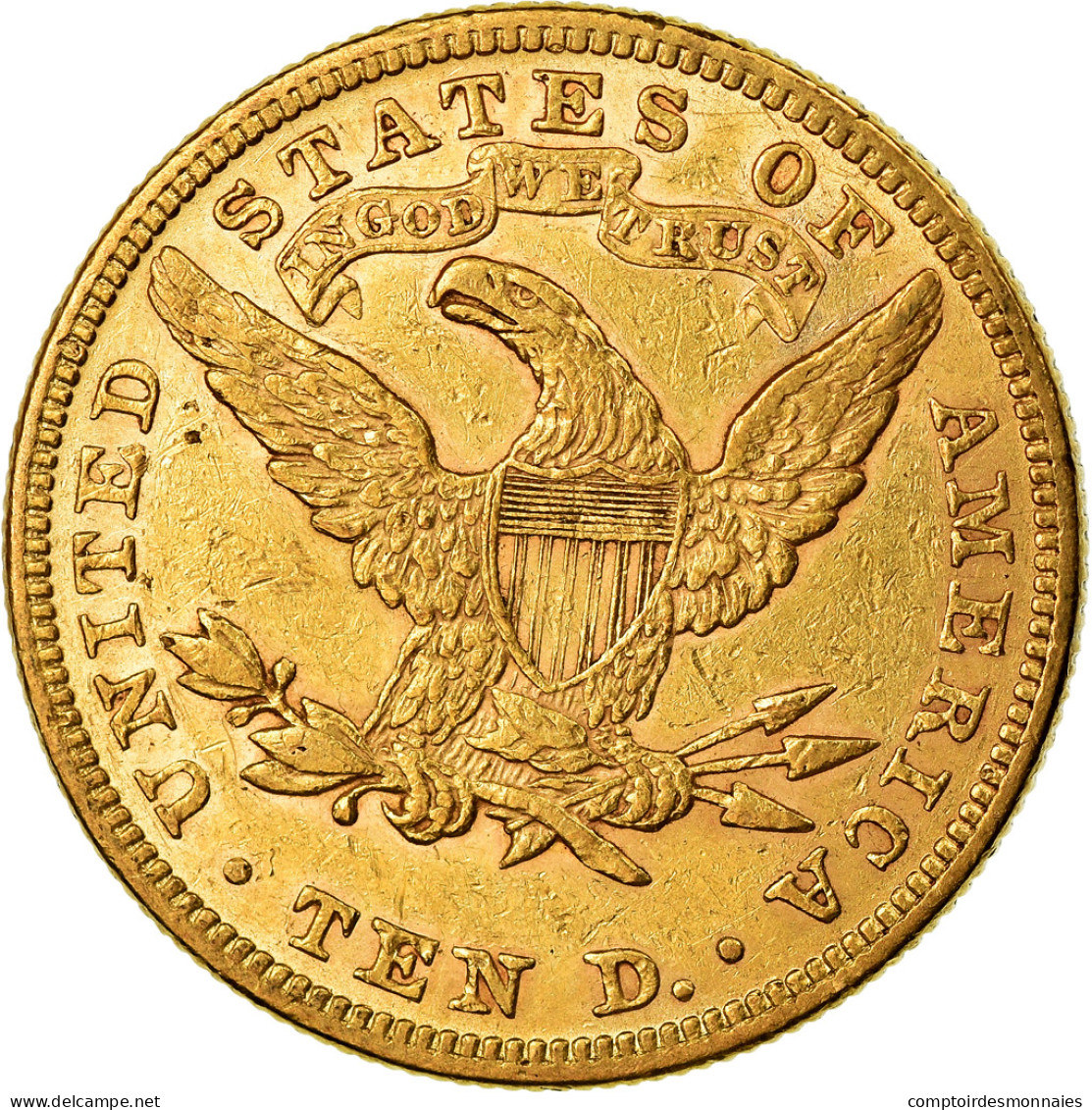 Monnaie, États-Unis, Coronet Head, $10, Eagle, 1880, U.S. Mint, Philadelphie - 10$ - Eagles - 1866-1907: Coronet Head (Tête Couronnée)