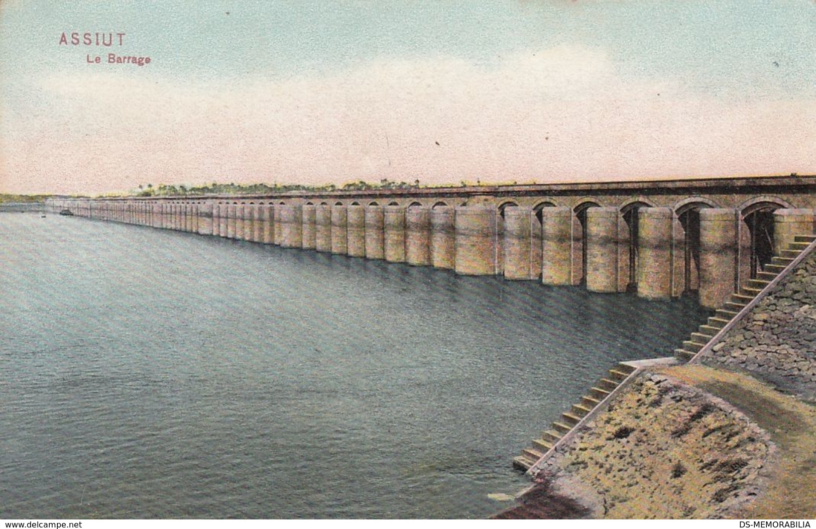 Egypt Assiut Asyut La Barrage Old Postcard - Assiout