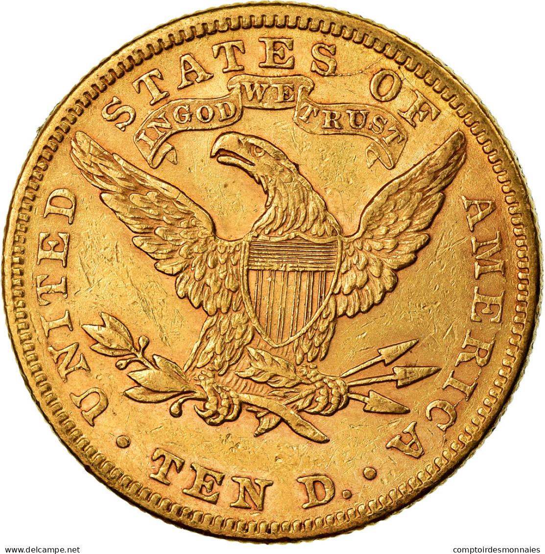 Monnaie, États-Unis, Coronet Head, $10, Eagle, 1898, U.S. Mint, Philadelphie - 10$ - Eagles - 1866-1907: Coronet Head (Tête Couronnée)