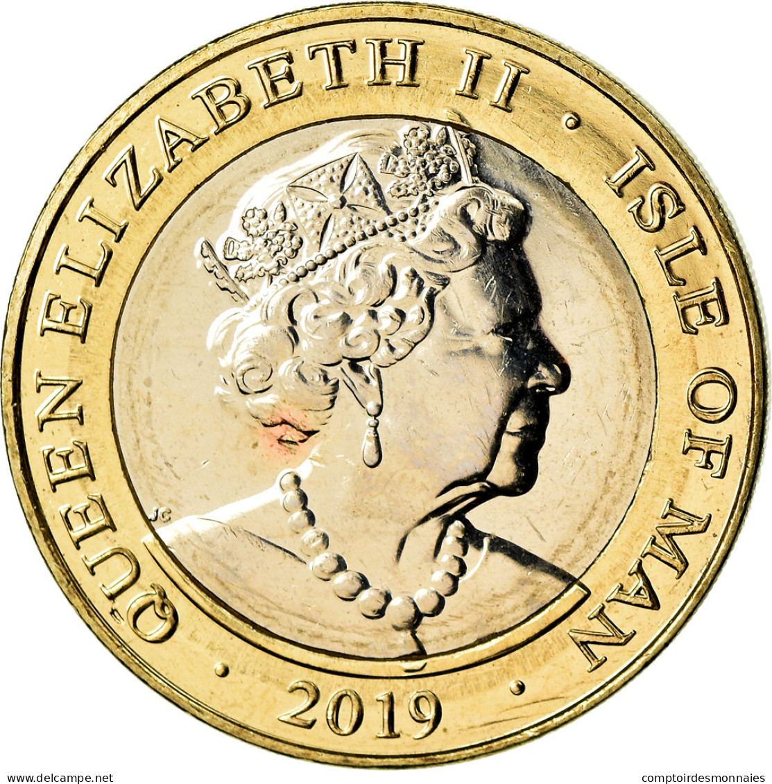 Monnaie, Isle Of Man, 2 Pounds, 2019, Pobjoy Mint, D-Day - George VI, SPL - Eiland Man