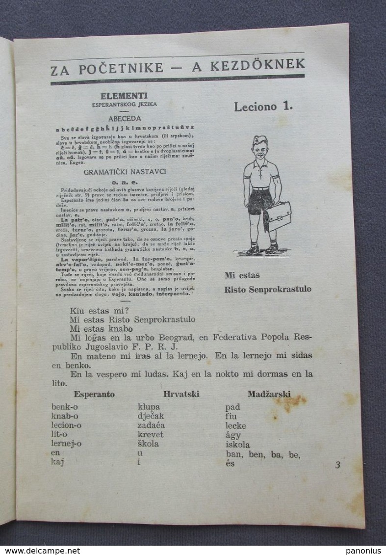 ESPERANTO - MAGAZINE PERIODICAL Year 1947. Ed. OSIJEK CROATIA - People