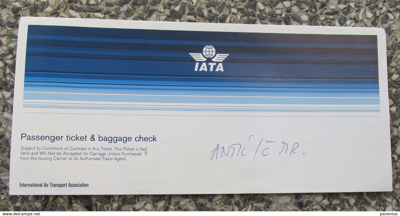IATA AIRLINES - CROATIA AIRLINES DUBROVNIK AIRPORT, PASSENGER TICKET & BAGGAGE CHECK, BILLET COUPON - Europe