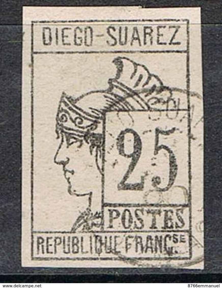 DIEGO-SUAREZ N°9  Signé - Used Stamps