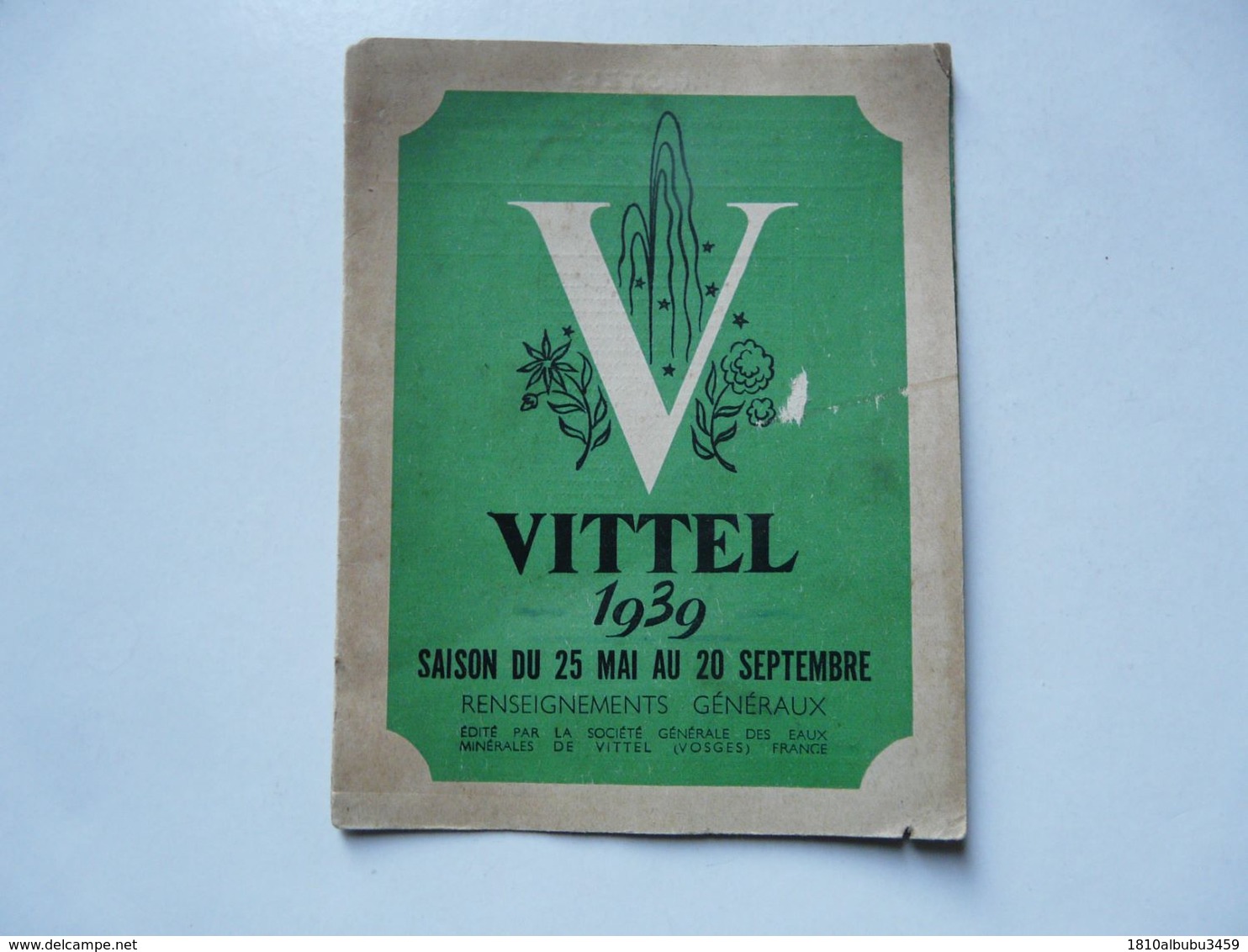VIEUX PAPIERS - DEPLIANT TOURISTIQUE :VITTEL 1939 - Tourism Brochures