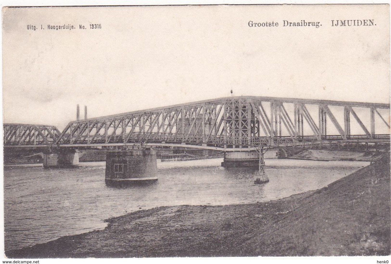 IJmuiden Grootste Draaibrug Spoorbrug VN1721 - IJmuiden