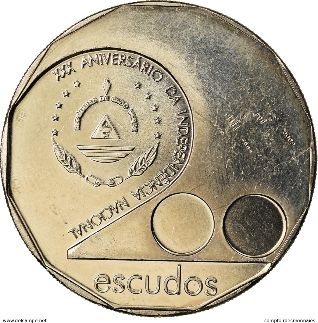 Monnaie, Cape Verde, 200 Escudos, 2005, 30 Ans De L'Indépendance, SPL - Cape Verde