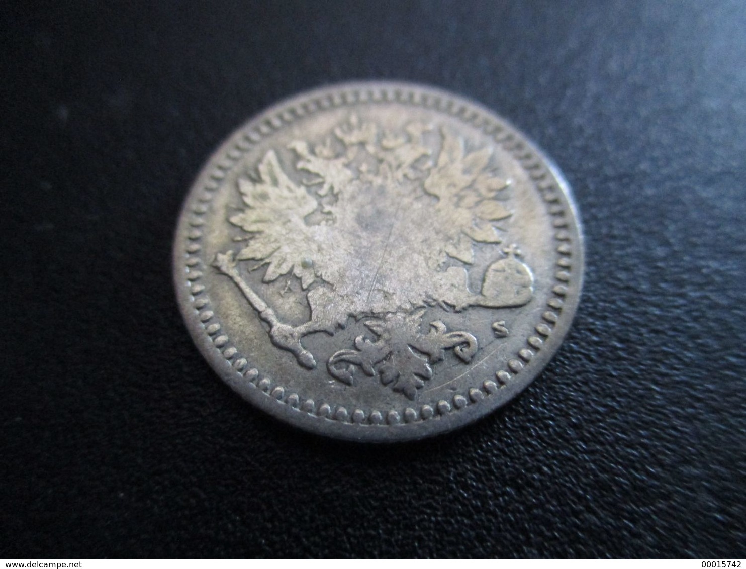 FINLAND 50 PENNIÄ 1866 SILVER RARE ! D-0152 - Finlandia