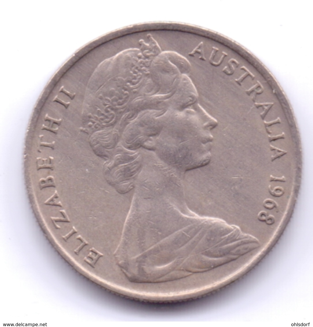 AUSTRALIA 1968: 10 Cents, KM 65 - 10 Cents