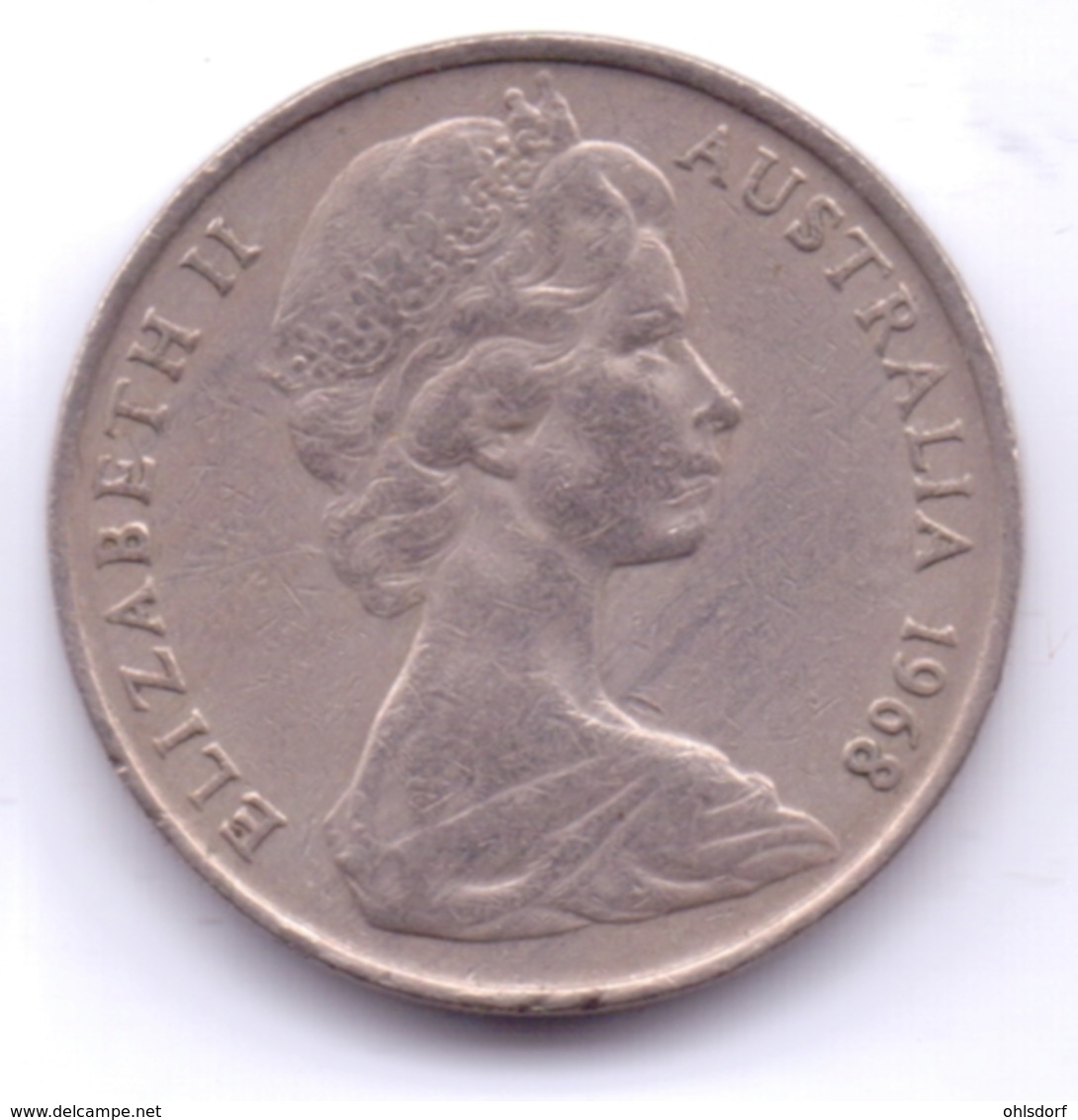 AUSTRALIA 1968: 10 Cents, KM 65 - 10 Cents