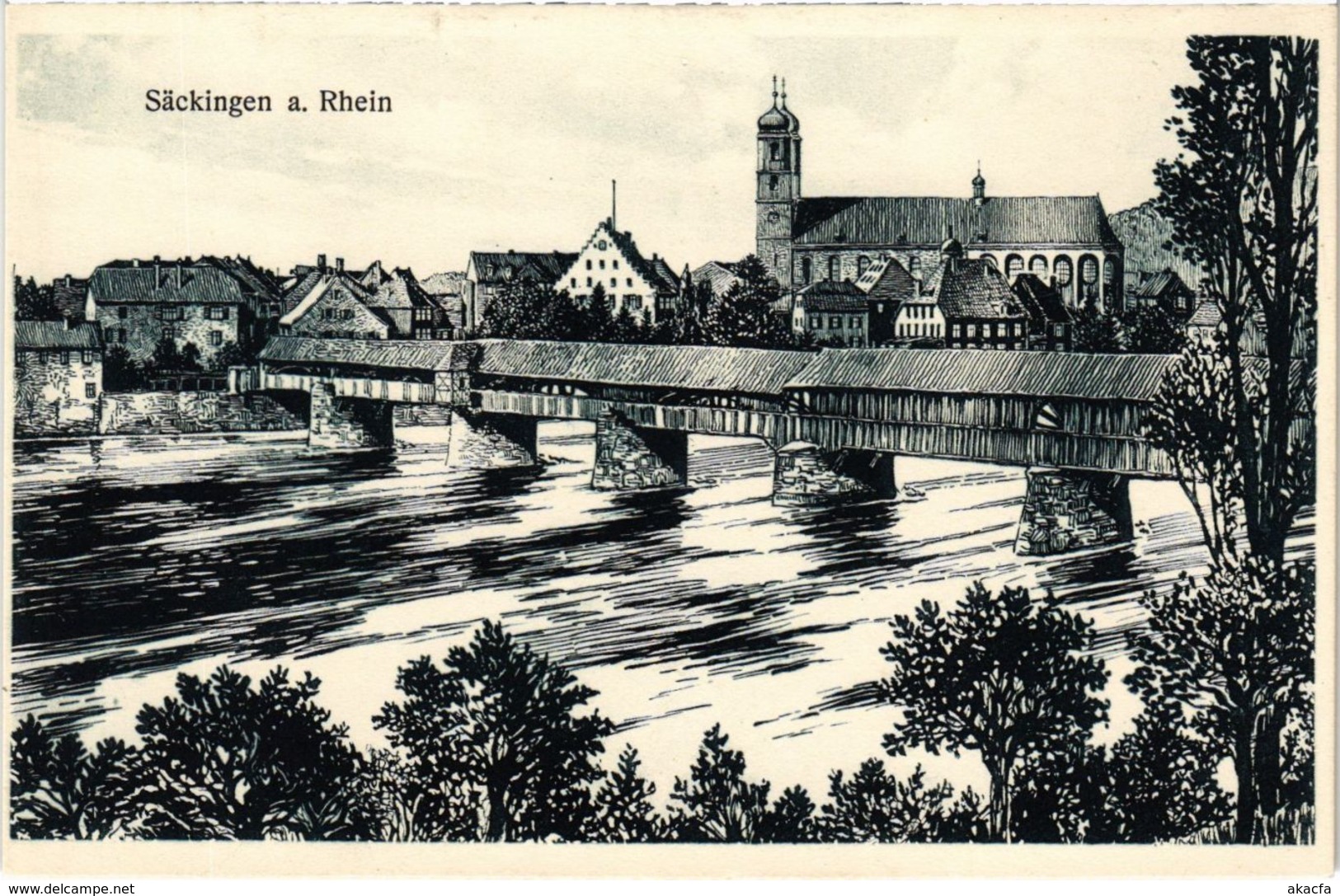 CPA AK Bad Sackingen - Ansicht - View - Brucke GERMANY (969907) - Bad Saeckingen