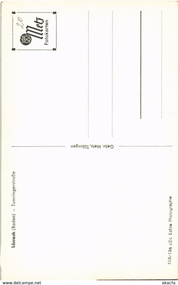 CPA AK Lorrach - Tumringerstrasse GERMANY (969936) - Loerrach