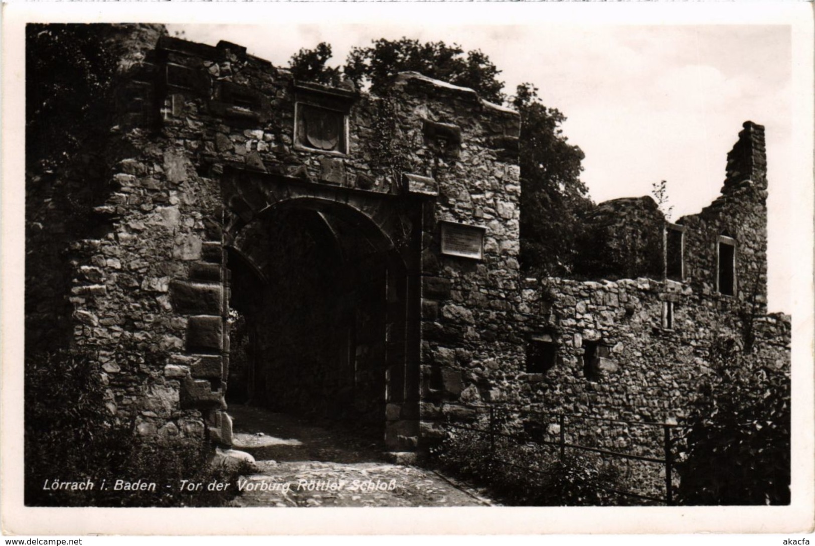 CPA AK Lorrach - Tor Der Vorburg Rotteln Schloss GERMANY (969957) - Loerrach