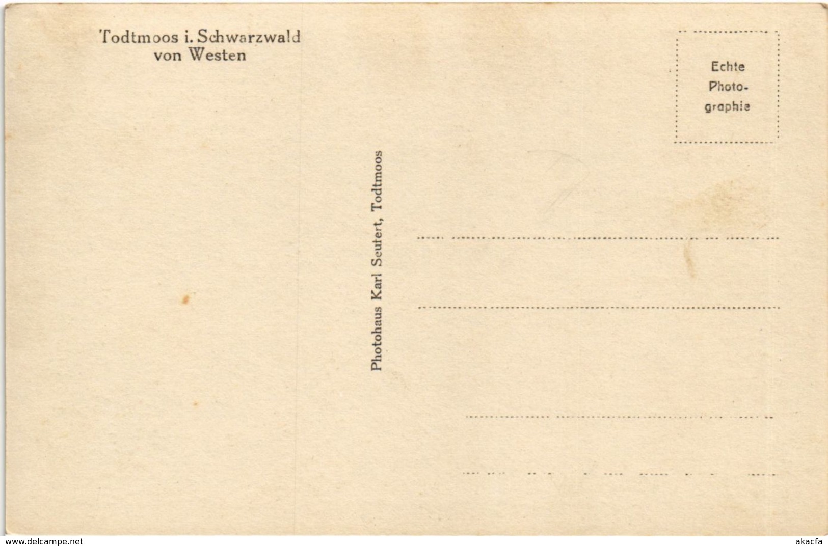 CPA AK Todtmoos - Todtmoos Von Westen GERMANY (1030034) - Todtmoos