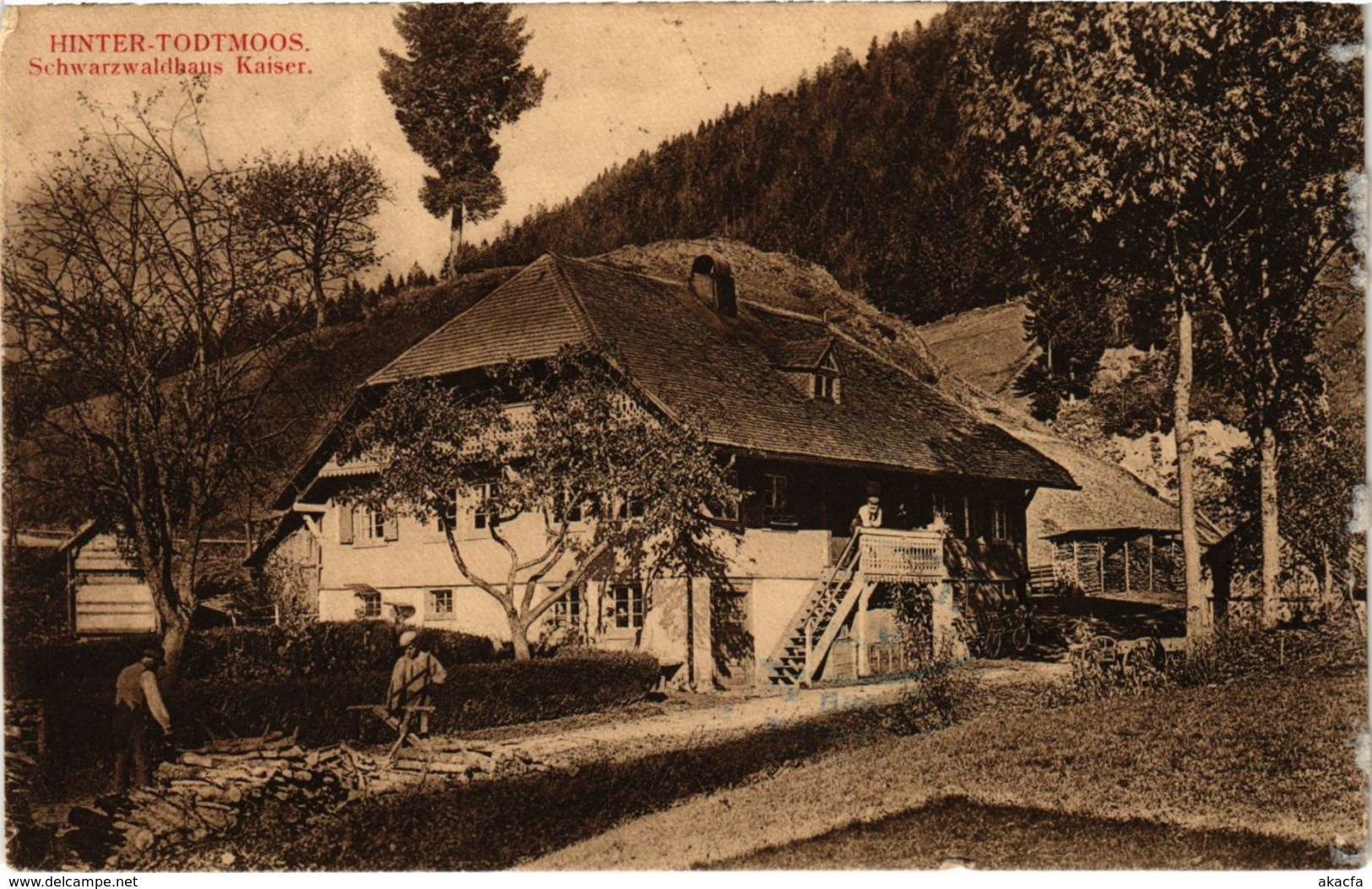 CPA AK Todtmoos - Hinter-Todtmoos - Schwarzwaldhaus Kaiser GERMANY (1030040) - Todtmoos