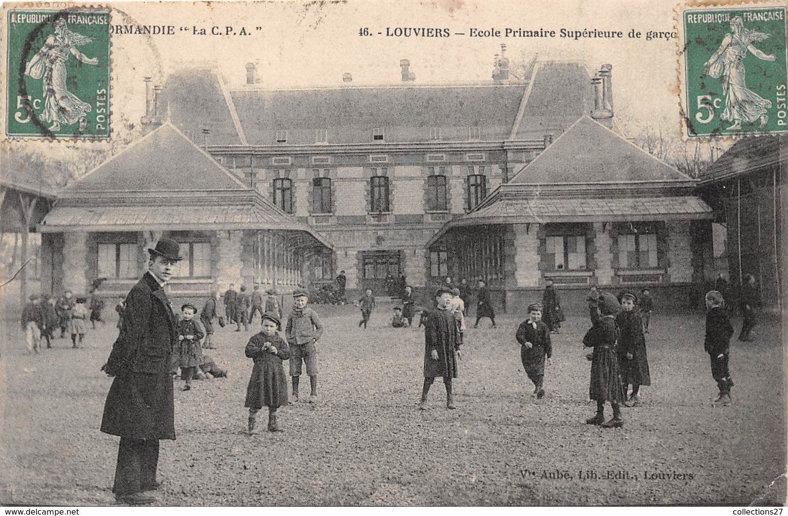 27-LOUVIER- ECOLE PRIMAIRE SUPERIEURE DE GARCONS - Louviers