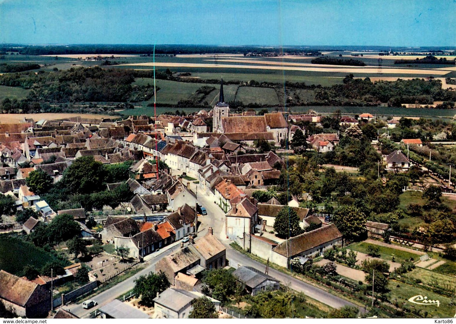 Chéroy * Vue Générale Aérienne - Cheroy