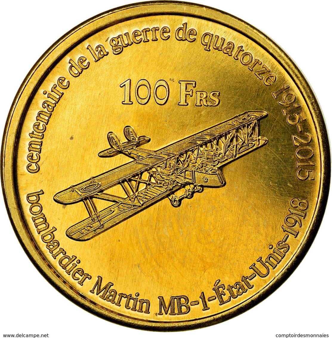 Monnaie, France, 100 Francs, 2015, Paris, Iles Glorieuses, SPL, Bronze-Aluminium - Autres & Non Classés