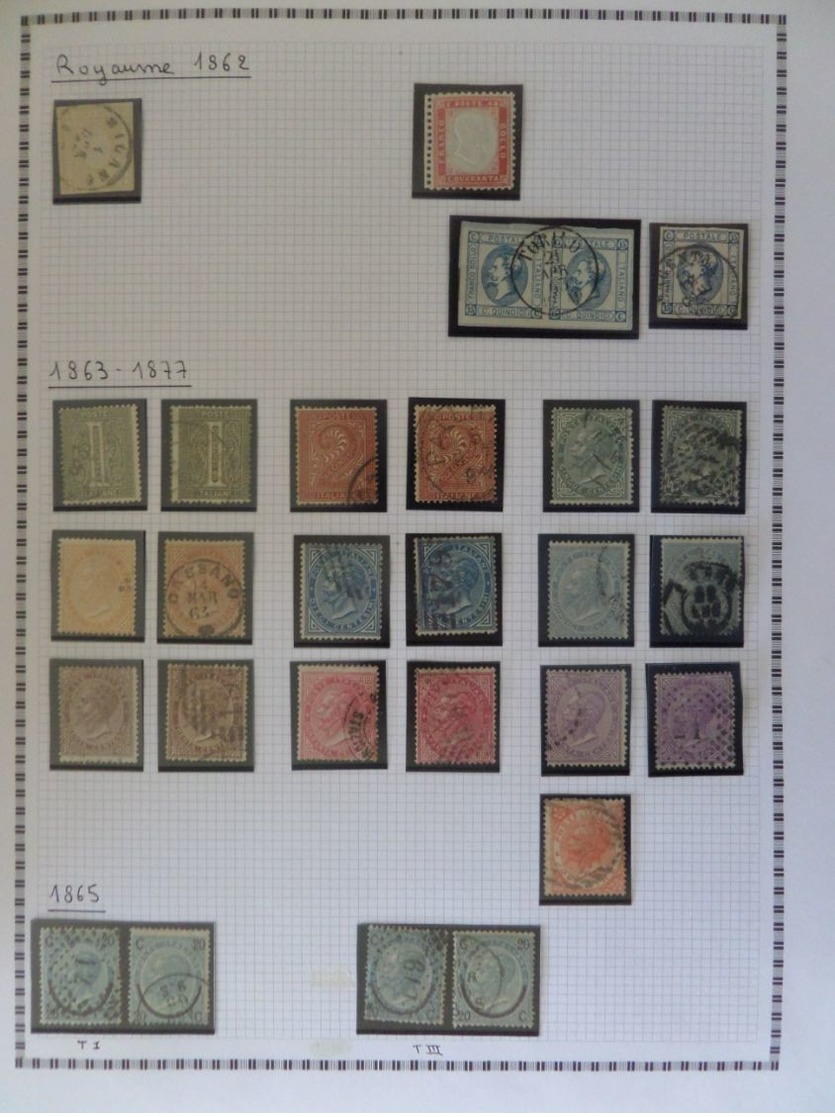 Italie Belle Collection D'anciens Avec Nombreuses Bonnes Valeurs Neufs Et Oblitérés 1862/1941. B/TB. A Saisir! - Sammlungen