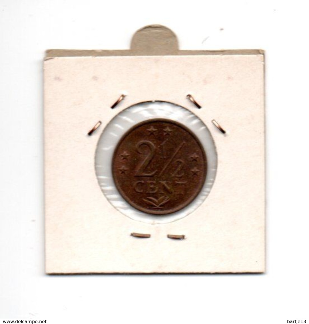 NEDERLANDSE ANTILLEN 2 1/2 CENT 1970 ORIGINELE MUNTKLEUR - Nederlandse Antillen