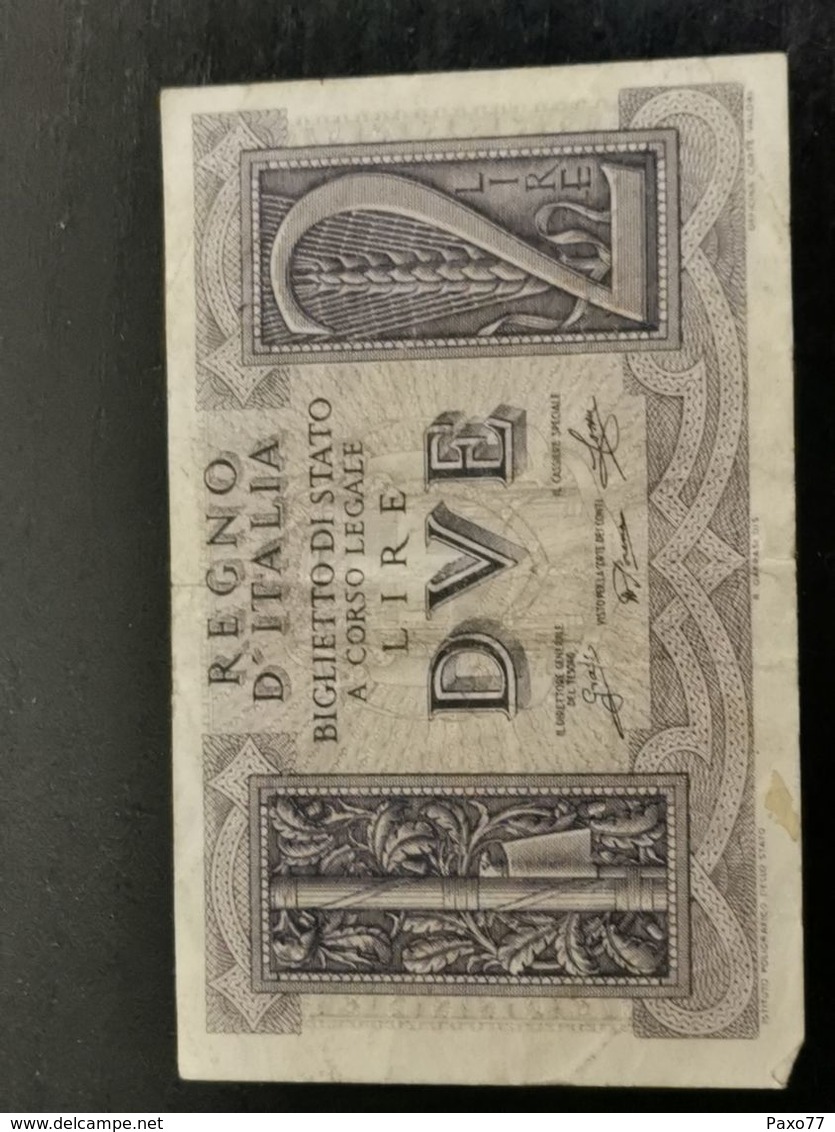 Regno D'italia,  Due Lire 1939 - Italia – 2 Lire