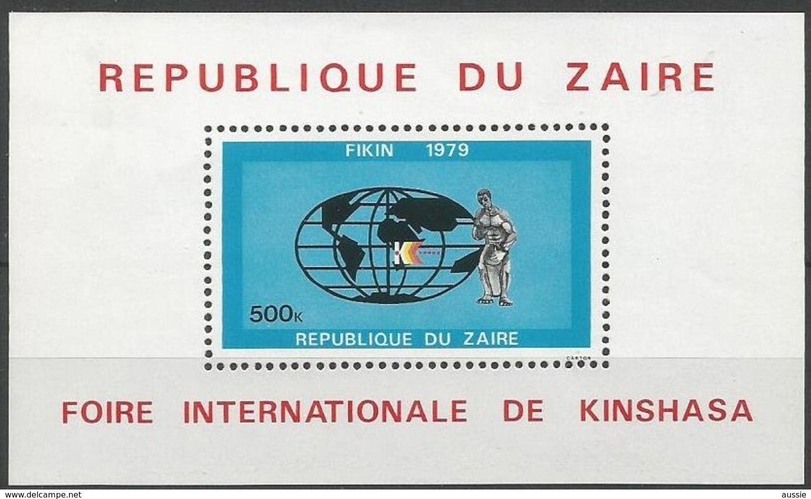 Zaire 1979  OBCn° Bloc 35 *** MNH Cote 5 Euro Jaarbeurs Foire Internationale Kinshasa - Neufs