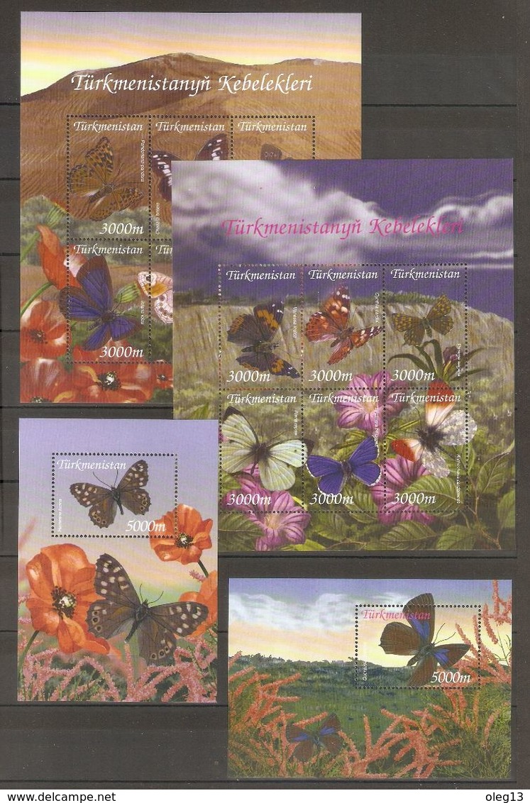 2002 Turkmenistan. Butterfly. Full Set  ** - Turkmenistan