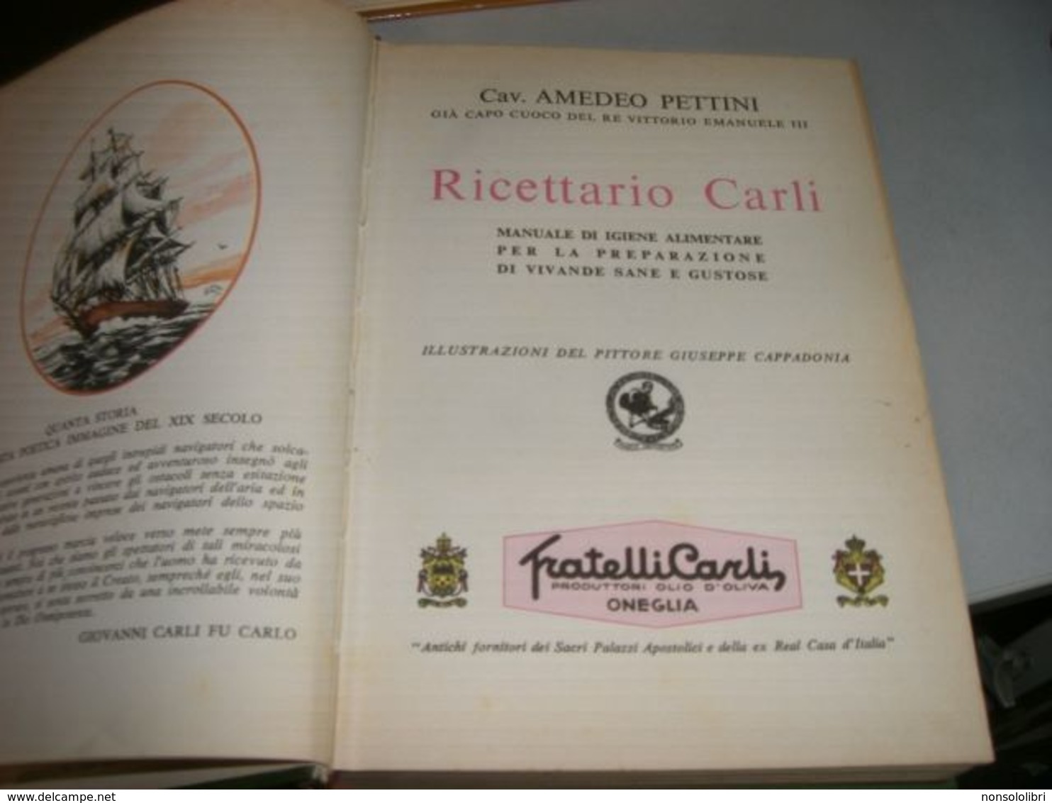 LIBRO RICETTARIO CARLI ILLUSTRATO DA CAPPADONIA 1977 - House & Kitchen