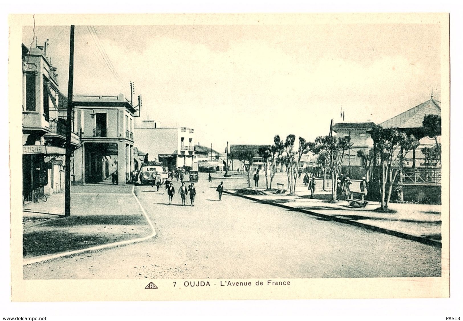 OUJDA 1930 MAROC L AVENUE DE FRANCE - Sonstige & Ohne Zuordnung