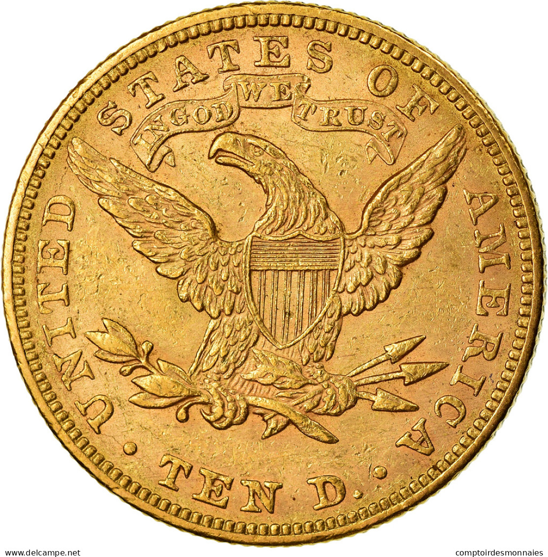 Monnaie, États-Unis, Coronet Head, $10, Eagle, 1892, U.S. Mint, Philadelphie - 10$ - Eagles - 1866-1907: Coronet Head (Tête Couronnée)