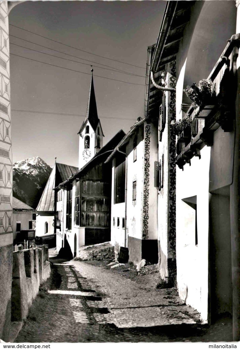 Guarda (Unter-Engadin) - Dorfstrasse (32-519) * 7. 9. 1962 - Guarda