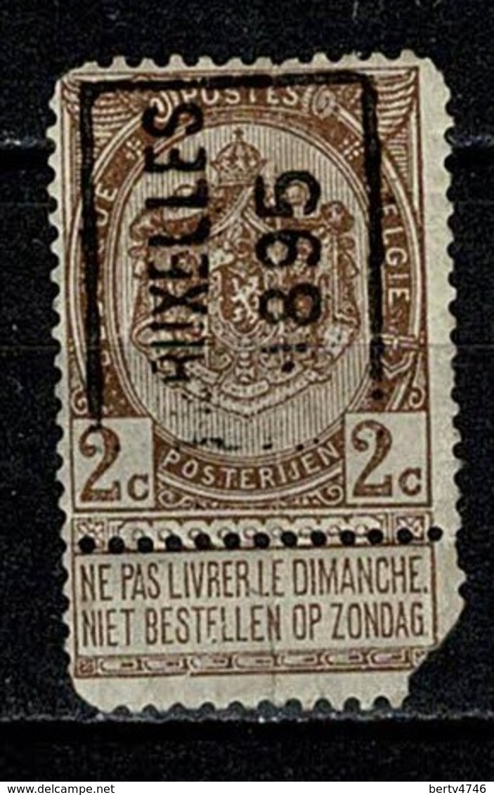 Belg. 1895 PREO 35 Bruxelles (2 Scans) - Roller Precancels 1894-99