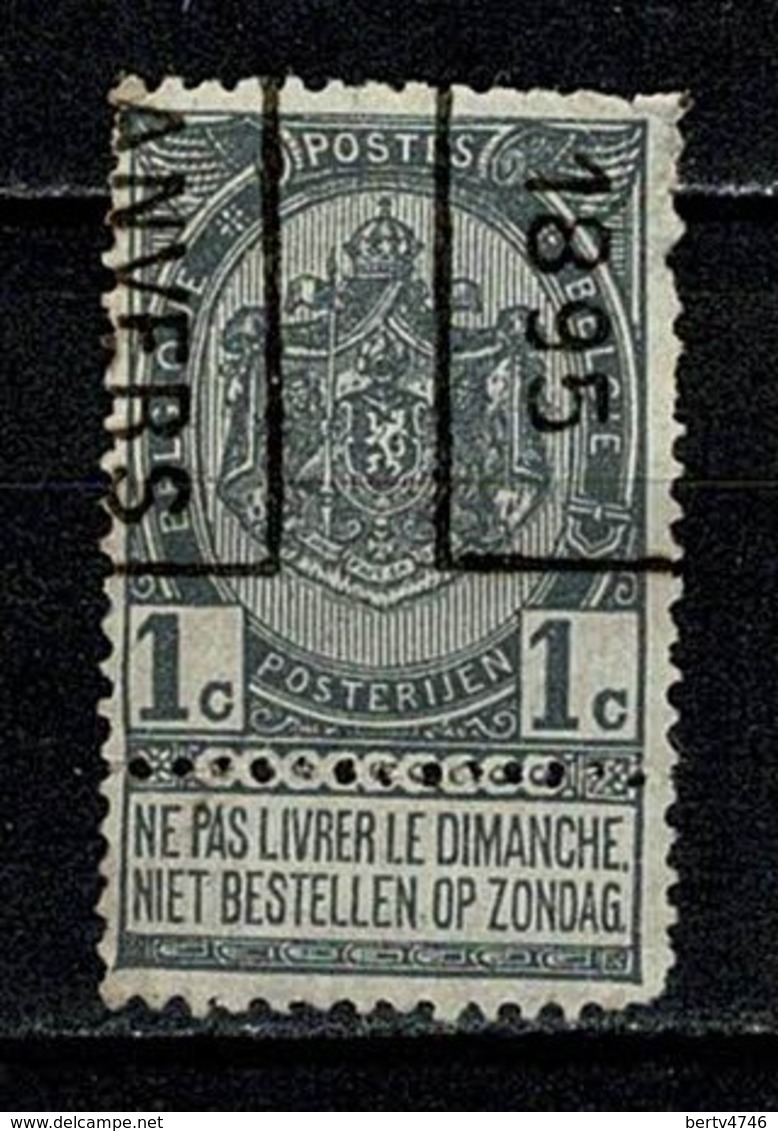 Belg. 1895 PREO 21 Anvers (2 Scans) - Roller Precancels 1894-99