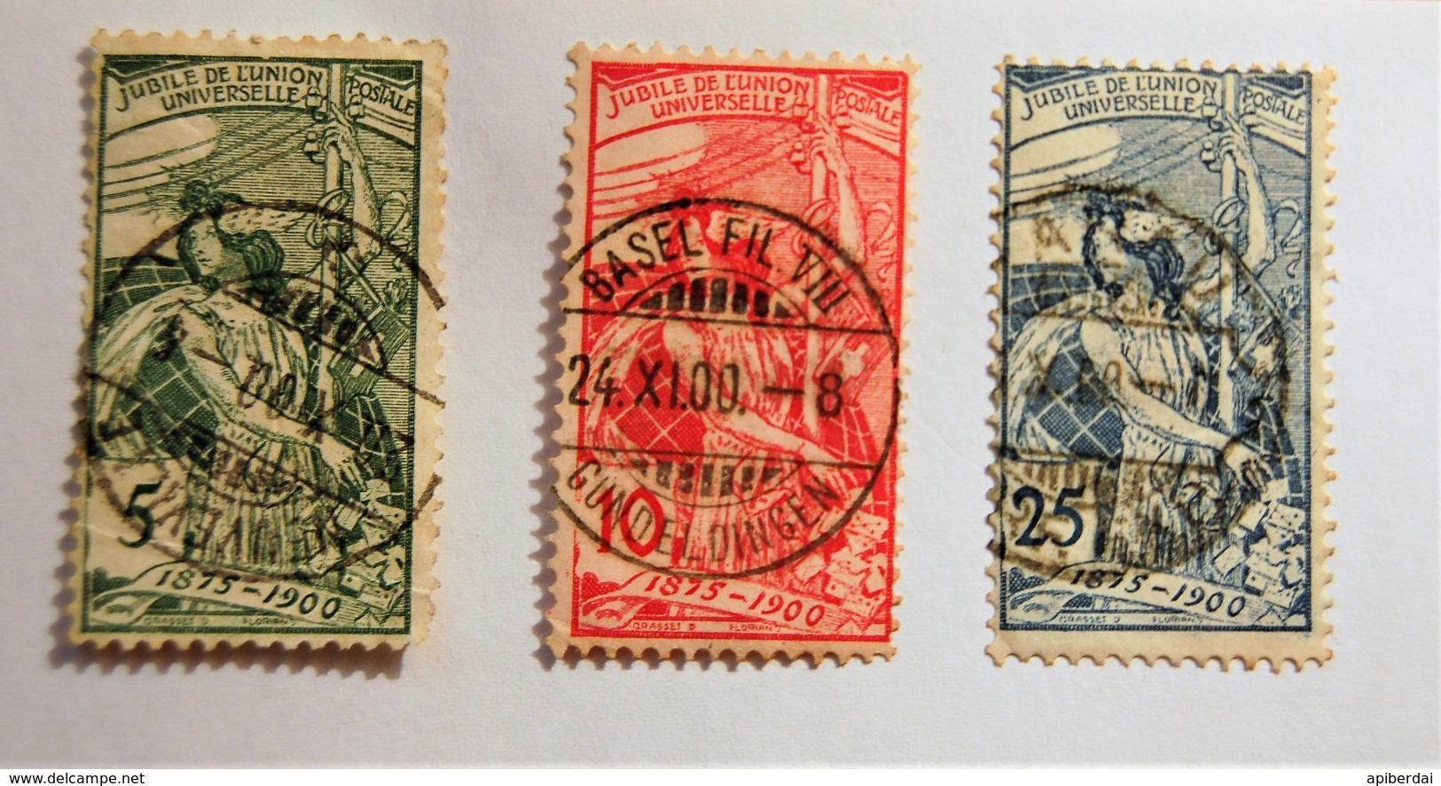 Suisse Switzerland - Série UPU 1900 Oblitérés - Gebraucht