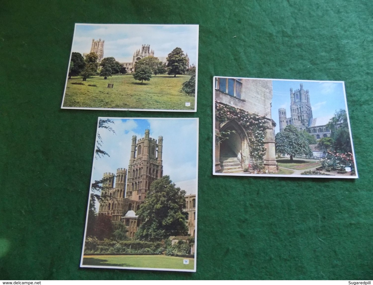 VINTAGE UK ENGLAND: CAMBRIDGESHIRE Ely Cathedral X3 Tint Walter Scott - Ely